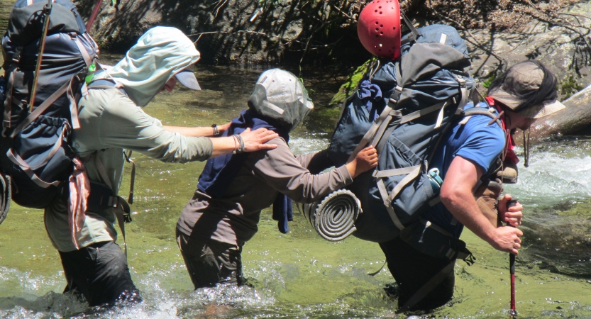 adults escape on outdoor course